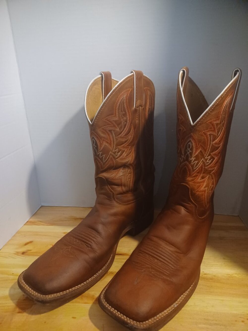 Vintage Justin Western Boots Men size 10 1/2 - Picture 4 of 16